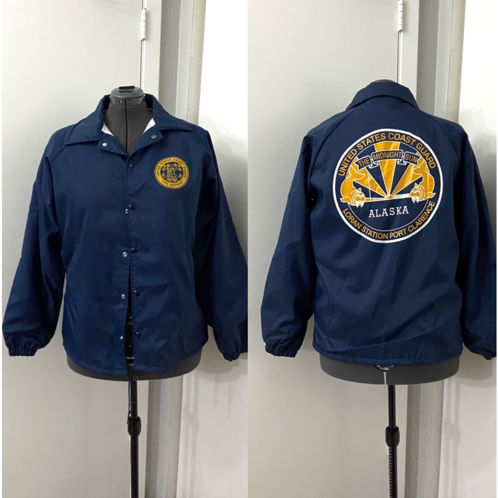 new United States Coast Guard Alaska Loran Station windbreaker jacket Hartwell